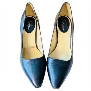 Vintage Timeless Cole Haan Pump Heel Classic Chic Black Leather career preppy 7